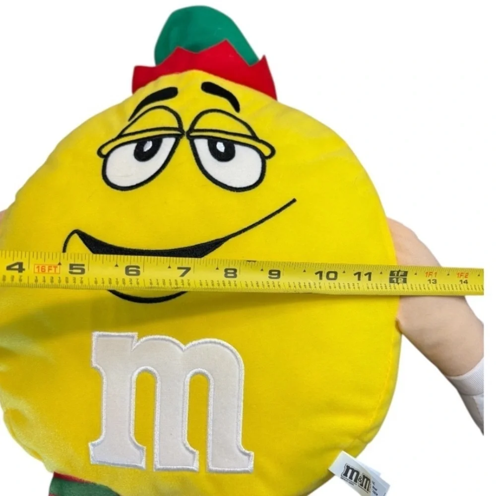 NWT M&M'’s Christmas Elf Character Plush with Red and White Details